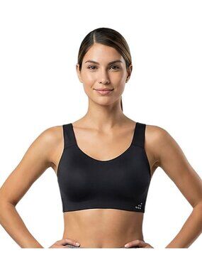 BCG Womens XL Sports Bra Black Molded High Support Adjustable Comfy Athletic